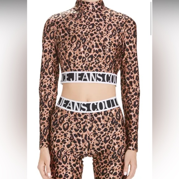 VERSACE JEANS COUTURE animal print logo top - Picture 6 of 12